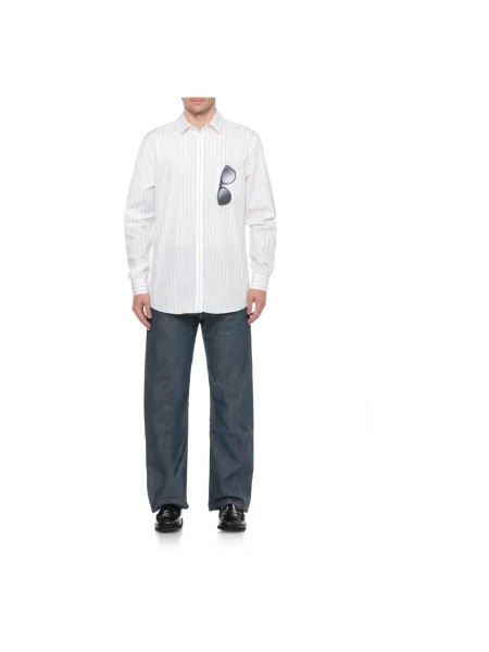 Jeansy straight leg Moschino niebieskie