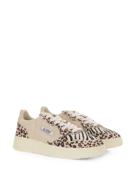 Sneakerși Autry cu șireturi cu imagine cu model leopard