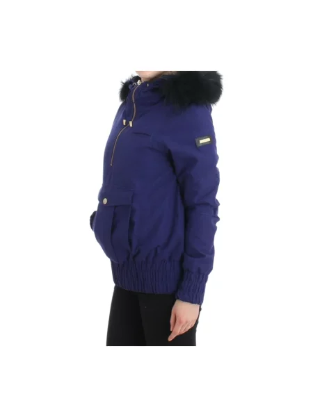 Anorak Gianfranco Ferre z kapturem niebieska