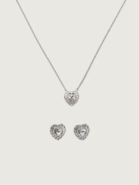 Swarovski nyaklánc és fülbevalók CAPSULE ezüstszínű