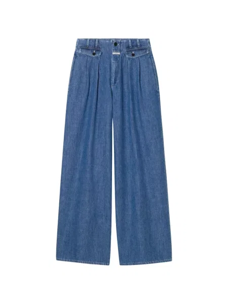 Jeansy Closed plisowane niebieskie