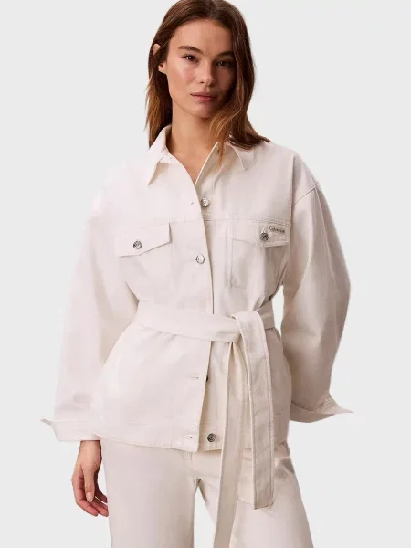 Джинсовая куртка Calvin Klein Jeans белая