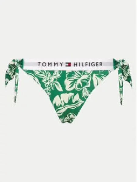Retro bikiny Tommy Hilfiger s potiskem s tropickým vzorem zelené