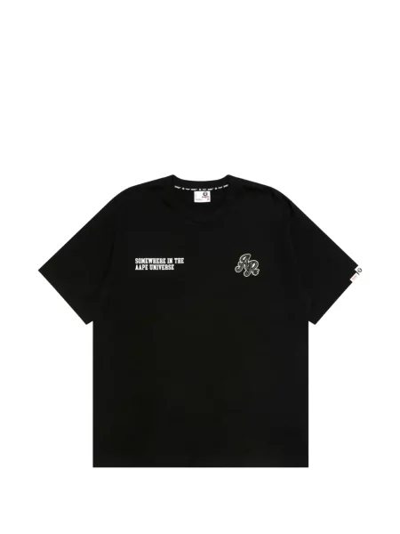 Tricou Aape By A Bathing Ape cu aplicații negru