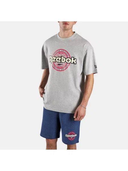 Reebok T-shirt Reebok World male Athletic Grey Marl Size: szara