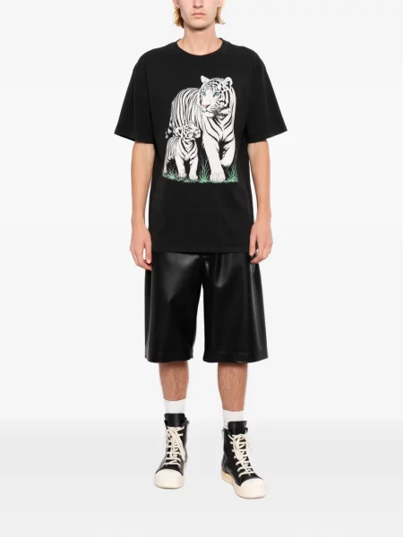 Tricou Melt cu dungi de tigru negru