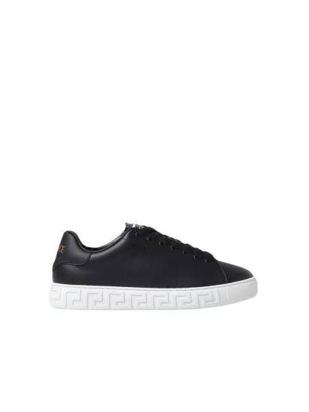 Sneakersy Versace skórzane czarne