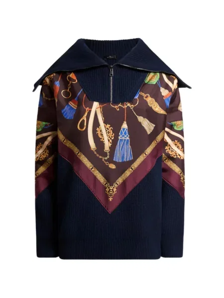 Pulover Etro de lână albastru