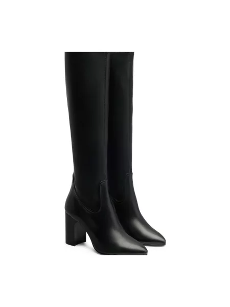 Botki Stuart Weitzman skórzane czarne