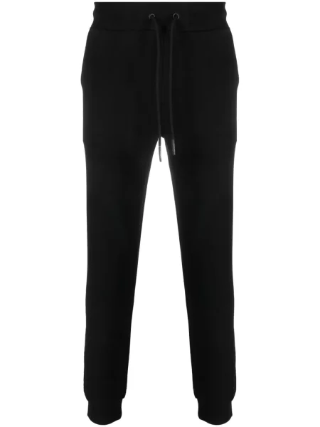 Pantaloni Iceberg cu broderie alergare cu cordon negru