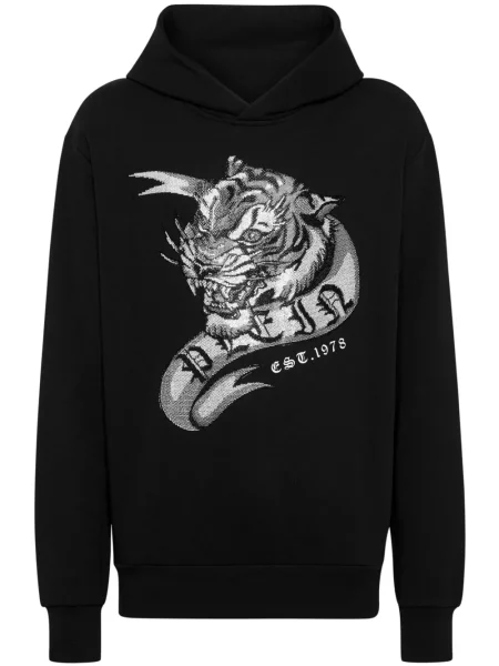 Hanorac cu glugă Philipp Plein negru
