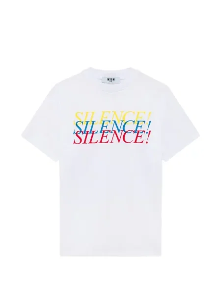 Tricou Msgm cu imagine alb