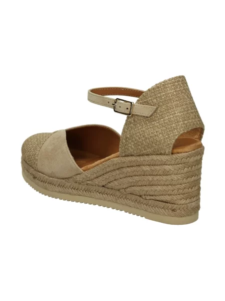 Espadryle Unisa skórzane brązowe