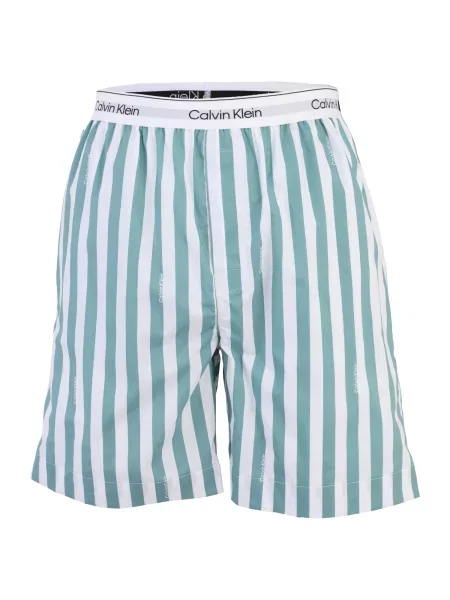 Calvin Klein Underwear Spodnji del pižame cijansko modra bela
