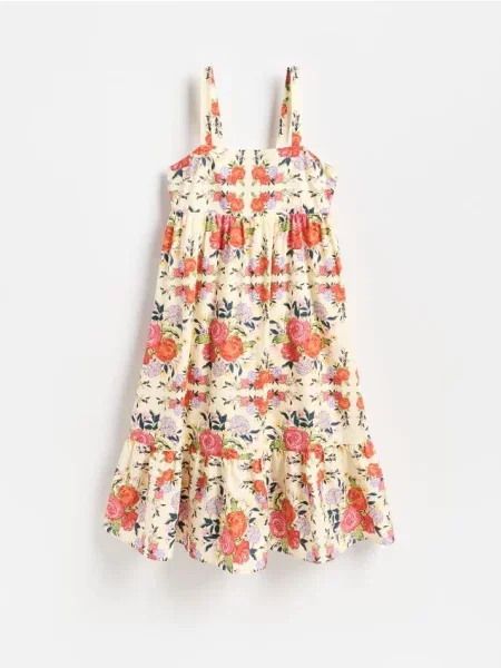 Reserved Rochie midi din multicolor