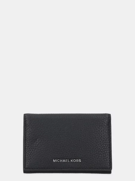 Кожен портфейл Michael Kors HUDSON мъжки черно