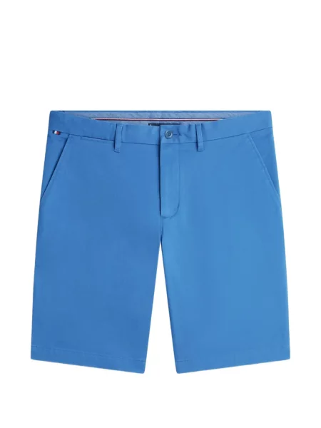 Pantaloni scurți Tommy Hilfiger din țesătură twill albastru