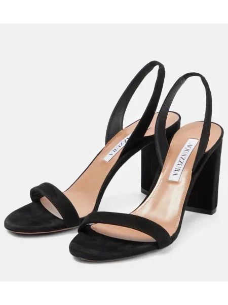 Sandale Aquazzura din piele de căprioară negru