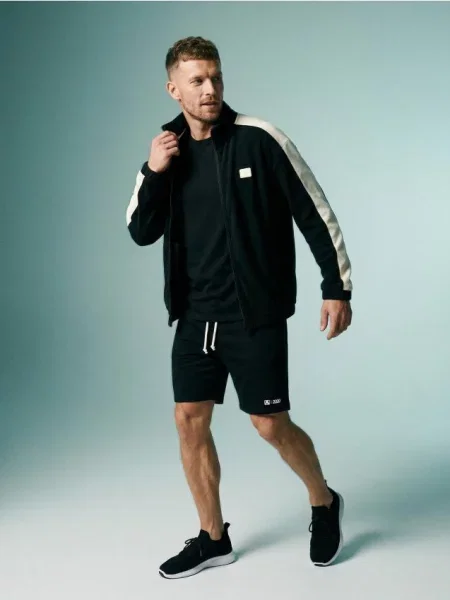 Sinsay Rozpinana bluza polarowa ze stójką czarny