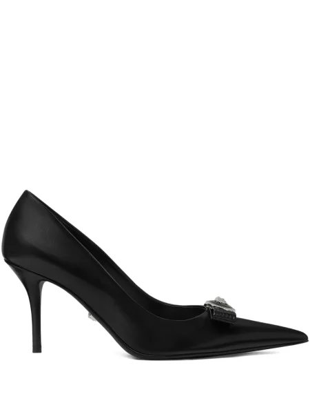 Pantofi cu toc Versace din piele negru