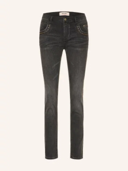 Mos Mosh Skinny Džíny Mmnaomi Teni S Cvočky grey šedé