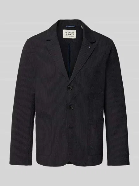 Marynarka na 3 z kołnierzem z połami Scotch & Soda czarna
