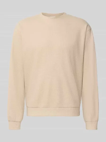 Sweter z okrągłym dekoltem model KARIO' Drykorn beżowy