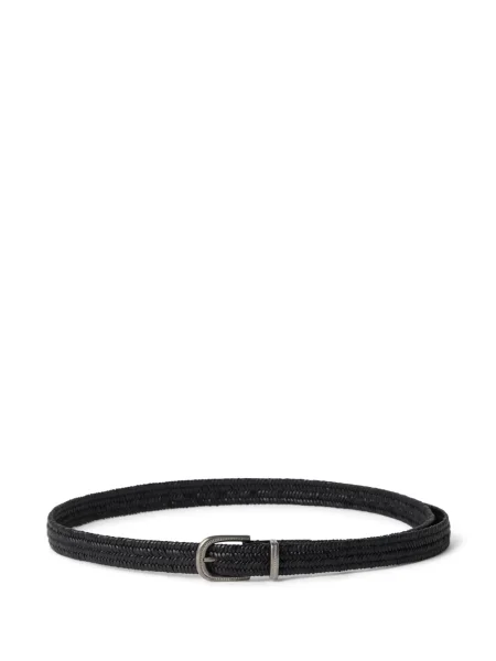 Curea Brunello Cucinelli din piele negru