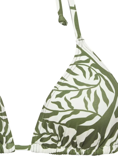 BUFFALO Sutien costum de baie oliv alb