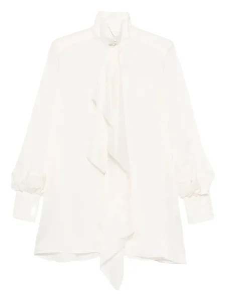 Cămașă Sacai cu volane alb