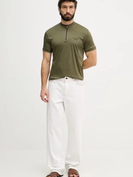 Поло Boss Green зеленое