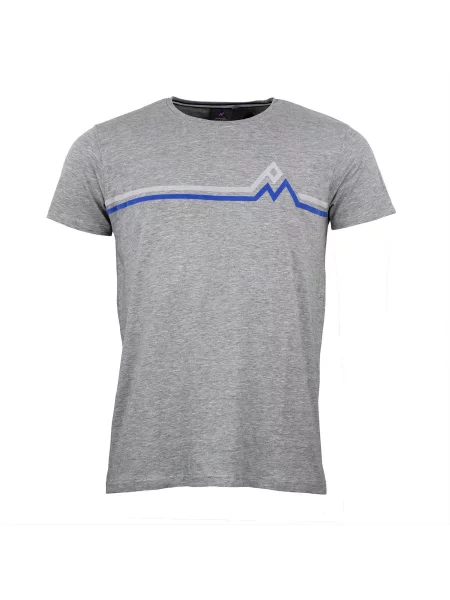 T-shirt Peak Mountain Casa szara