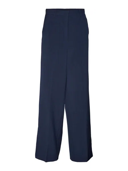 VERO MODA Pantaloni cu dungă TROIANTAIA bleumarin