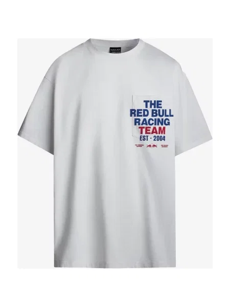 Koszulka Red Bull Racing Pepe Jeans Pocket Print krótki rękaw niebieski czerwony M biały