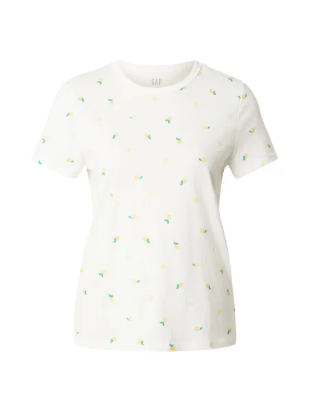 GAP Tricou galben / verde alb