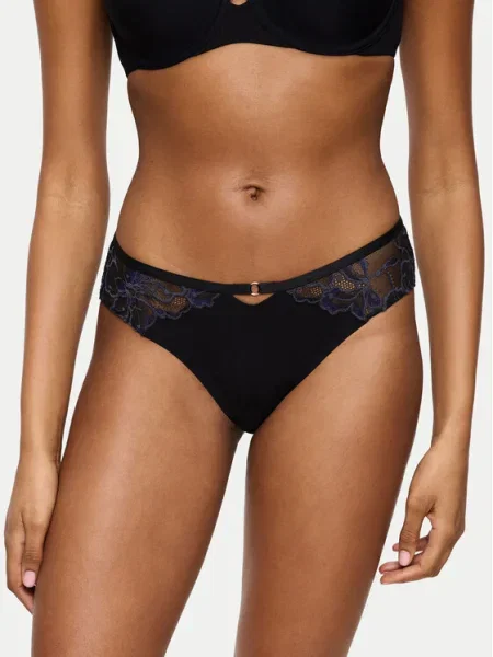 Triumph Дамски бикини тип бразилиана Wild Gardenia Florale черен
