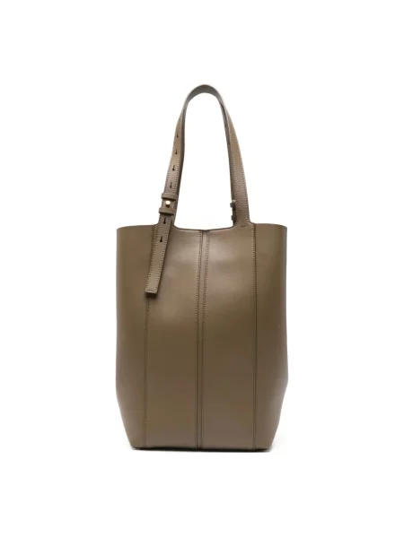 Shopperka Golden Goose skórzana zielona