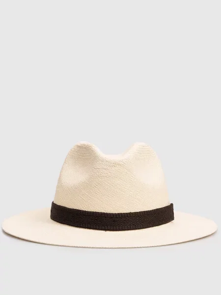 Соломяная шляпа Stefano Ricci бежевая