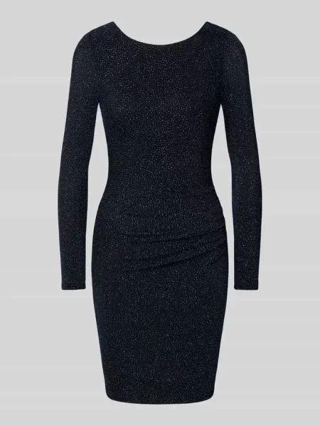 Sukienka koktajlowa o kroju slim fit z efektem błyszczącym Jake*s Cocktail niebieska