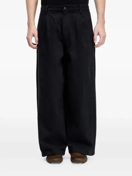 Keprové kalhoty Osklen černé