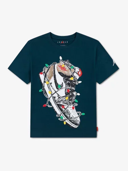 Jordan Tricou HOLIDAY cyan / roșu / negru alb