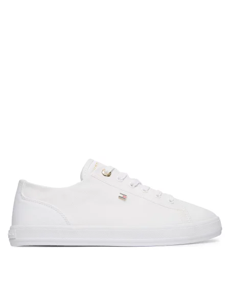 Tenisice Tommy Hilfiger Th Foxing Sneaker Canvas bijela