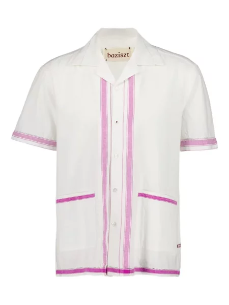 Риза Baziszt на райета бяло