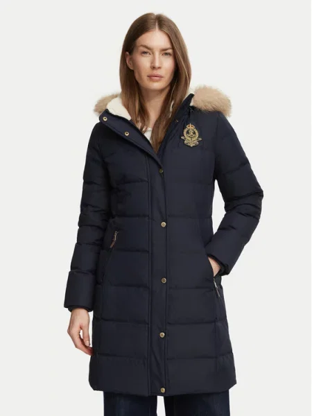 LAUREN RALPH LAUREN Пухено яке Тъмносин