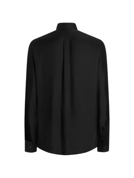 Cămașă Dolce & Gabbana de mătase negru