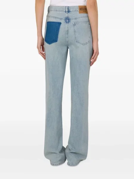 Jeansy dzwony Moschino Jeans dzwony niebieskie