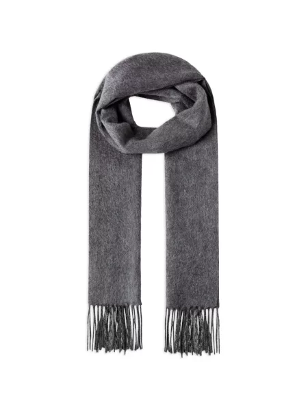 Fular Hackett London cu franjuri gri