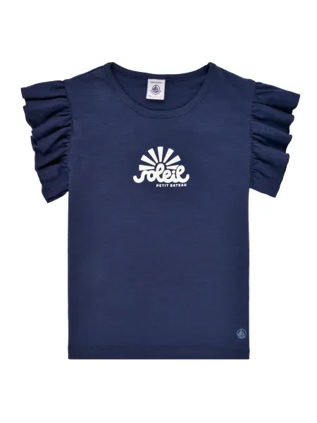 Tricou copii Petit Bateau albastru