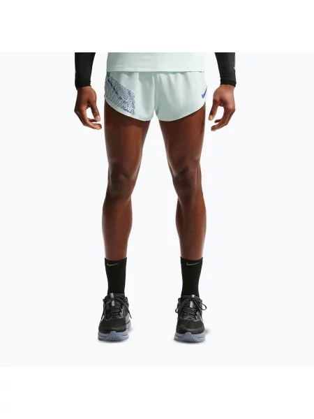 Pantaloni scurți de alergare pentru bărbați Nike AeroSwift Dri-Fit ADV Brief-Lined 2" barely green/lapis verde