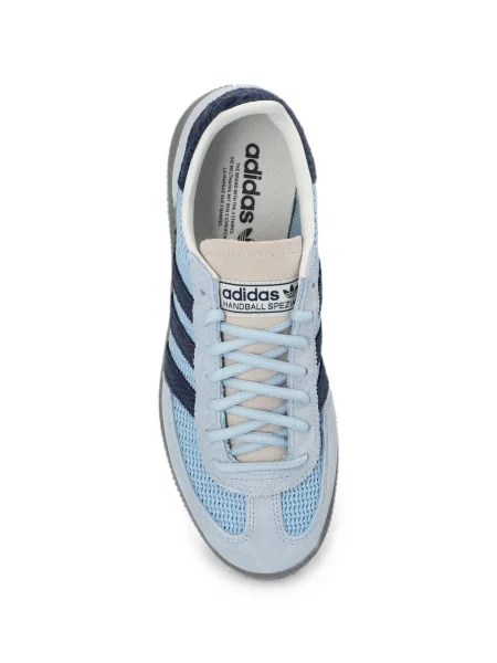 Vestă Adidas alergare cu dungi tricotate albastru